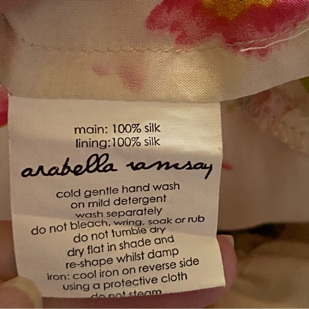 Vintage Arabella Ramsay floral silk dress - Picture 3 of 5